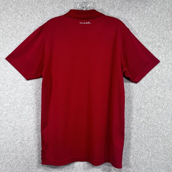 Travis‎ Mathew Polo Shirt Mens Small Red White Stripe Golf Performance Stretch - Picture 2 of 13